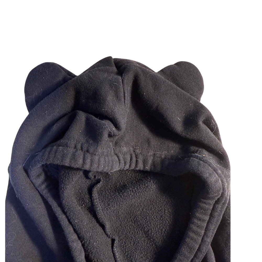 Germinate Black I'm a Cat Hoodie w/Ears Graphic Pullover Sweatshirt Medium-1022 - Picture 3 of 6